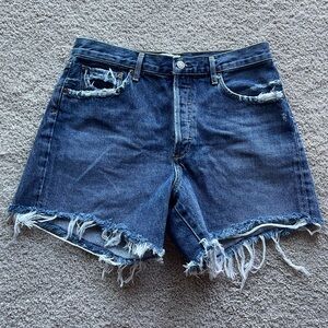 AGOLDE Reese denim cutoff shorts
